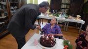 Oslava 102. narozenin pí Fousové